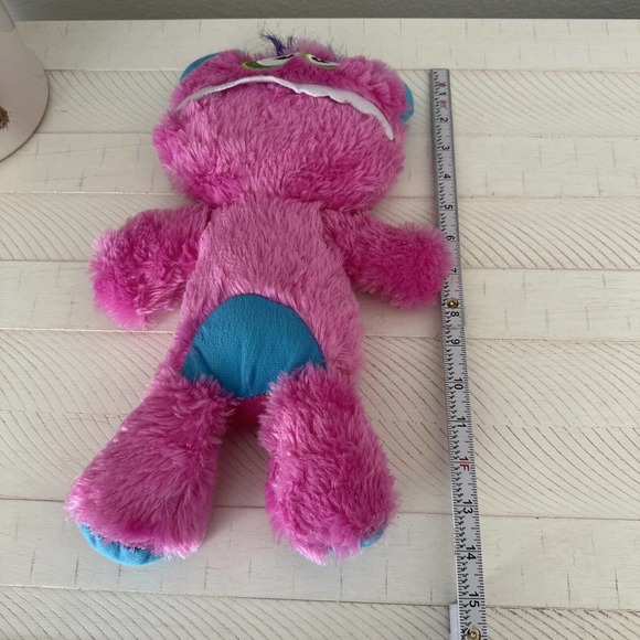 Kellytoy Sad Crying Pink Monster Stuffed Animal Doll Toy Plush 15" Alien Horns - Picture 11 of 11